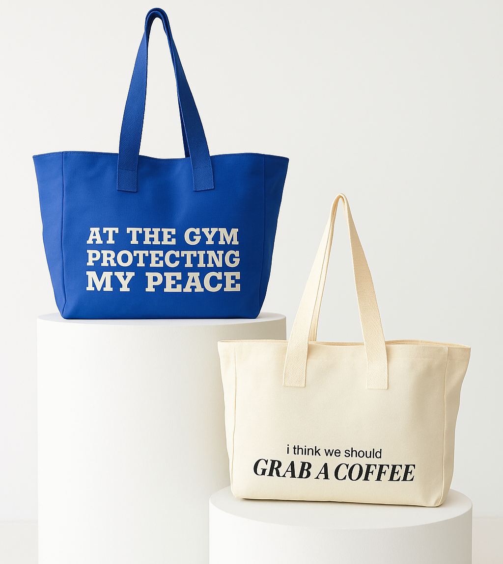 Bundle & Save: Totebag Combo (Beige and Blue)