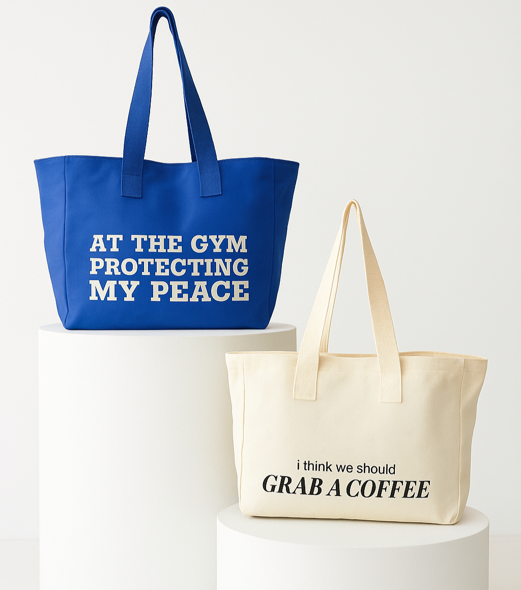 Bundle & Save: Totebag Combo (Beige and Blue)
