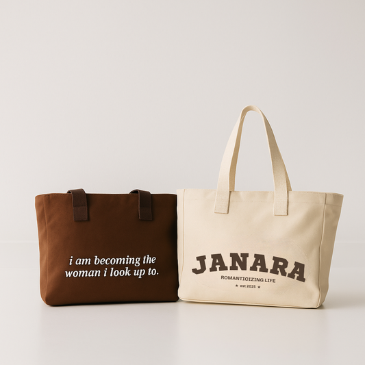 Bundle & Save: Totebag Combo (Brown and Beige)