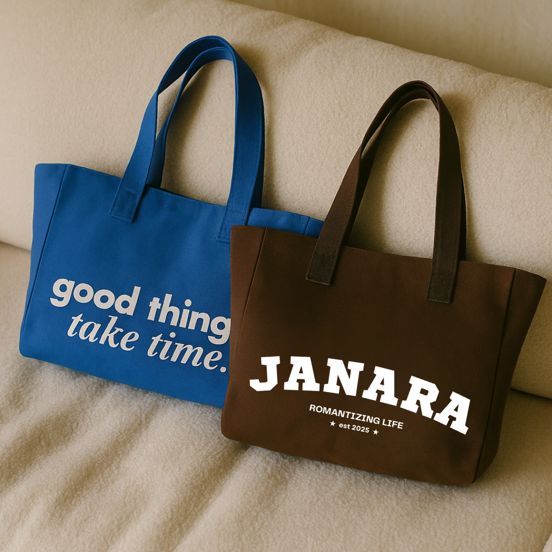 Bundle & Save: Totebag Combo (Brown and Blue)
